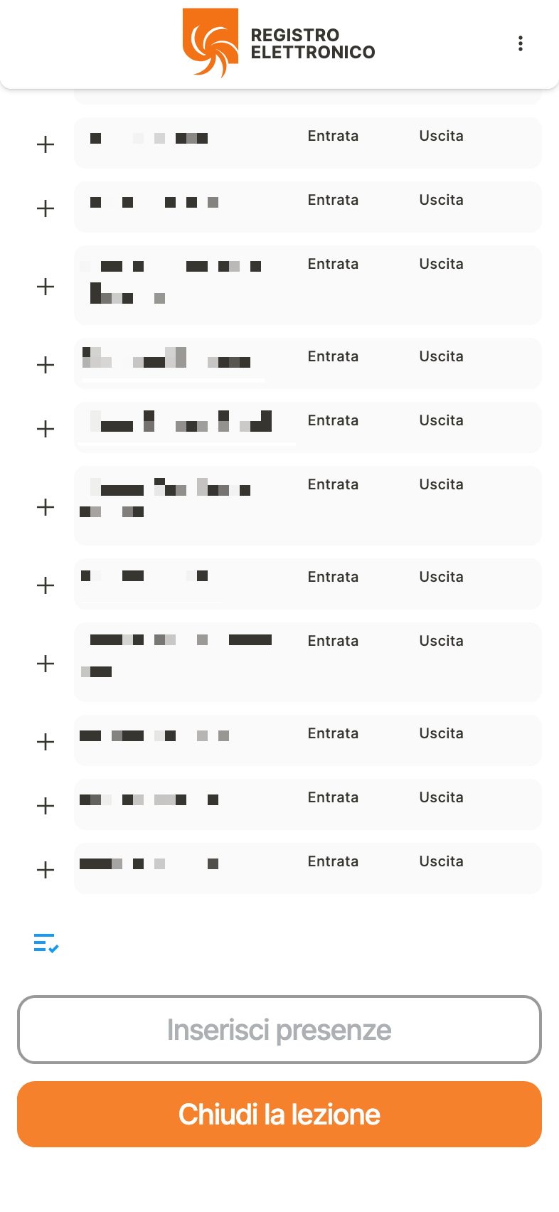 Pagina del profilo dell'utente