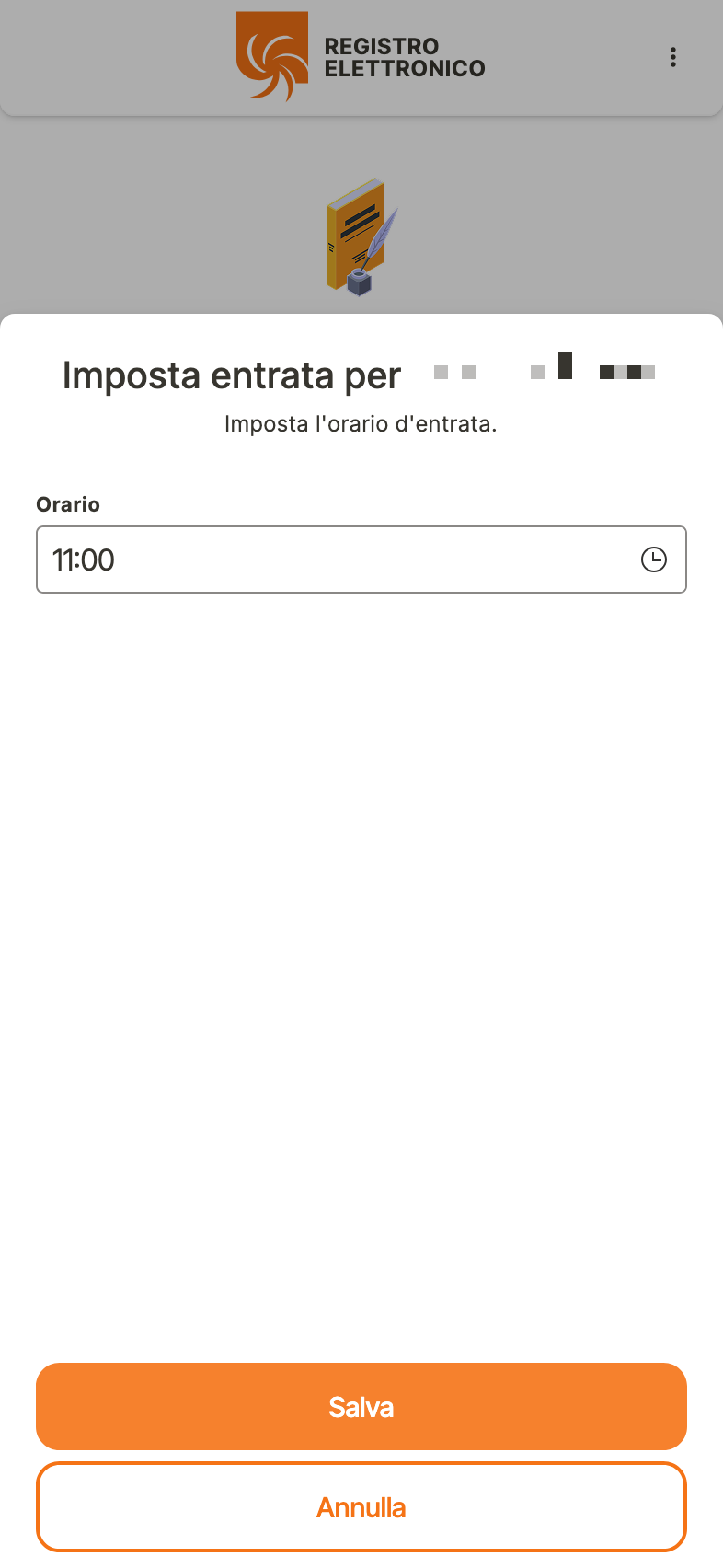 Pagina del profilo dell'utente